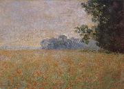 Claude Monet Oat and Poppy Field oil painting reproduction
